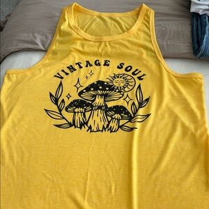 Yellow Vintage Soul Tank Top